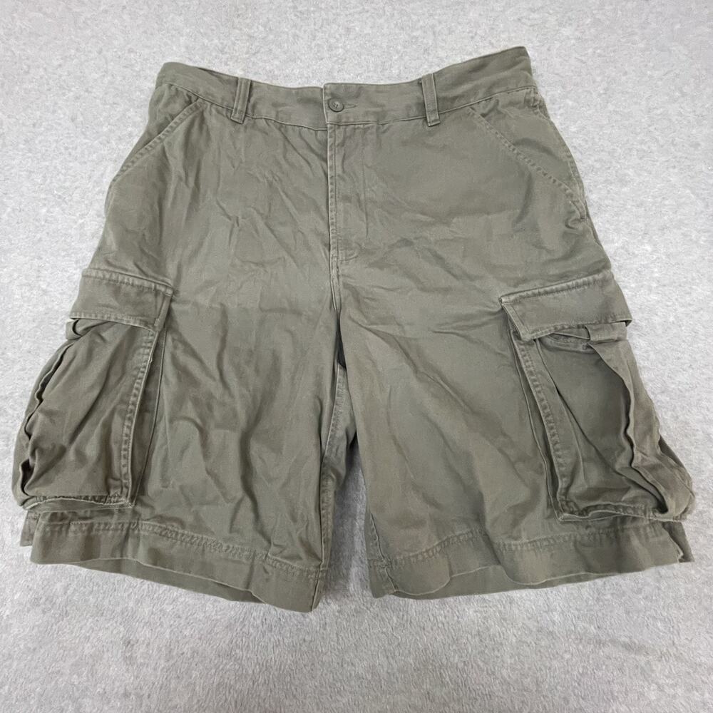 Club Room Cargo Shorts Mens 38 Cotton Twill Utility Casual Outdoor Pocket
